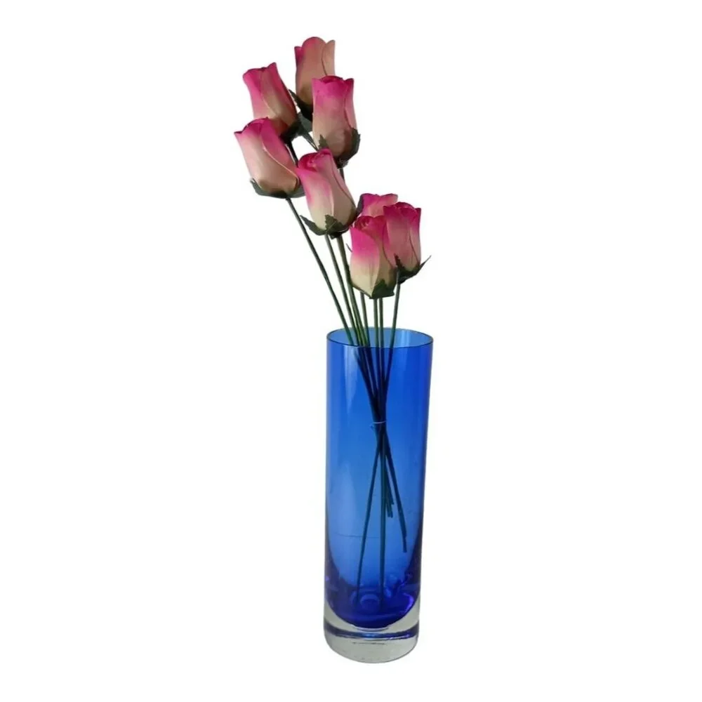 Blue Cobalt Glass Vase 10